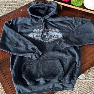 Size Medium hoodie Welcome to Las Vegas blue